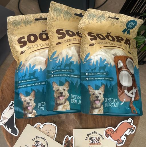 Chiens à mâcher naturels à la noix de coco 🥥